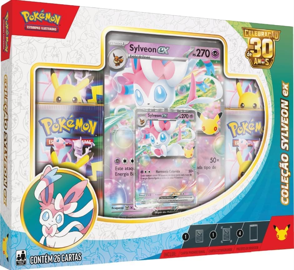 Pokémon TCG, Celebração de 30 anos – Box Pokémon Ex Sylveon