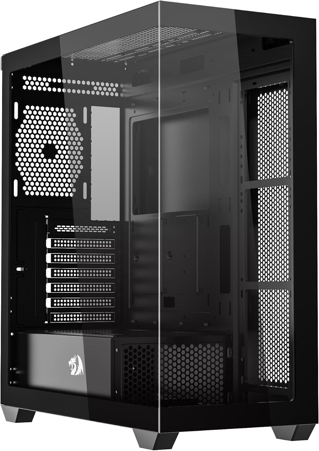 Gabinete Gamer Redragon Deflect Preto Sem Fans CA-609B