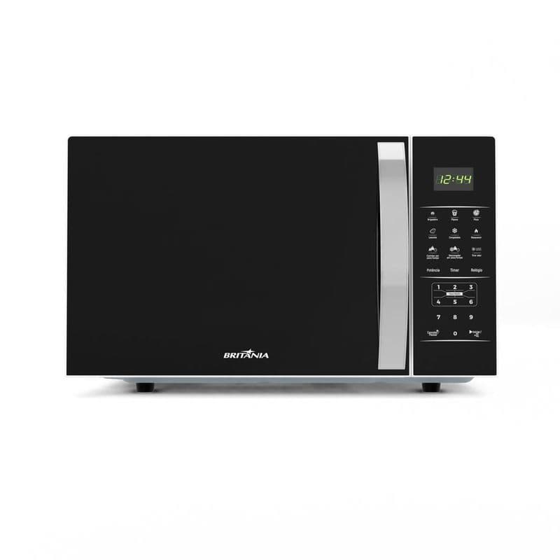 Micro-ondas Britânia 28L Espelhado Pintura Limpa Fácil BMO30