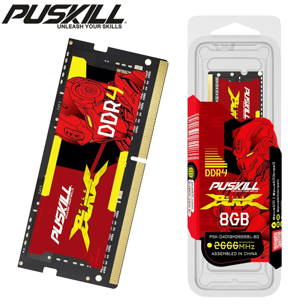 Memória PUSKILL DDR4 Notebook 8GB 3200mhz