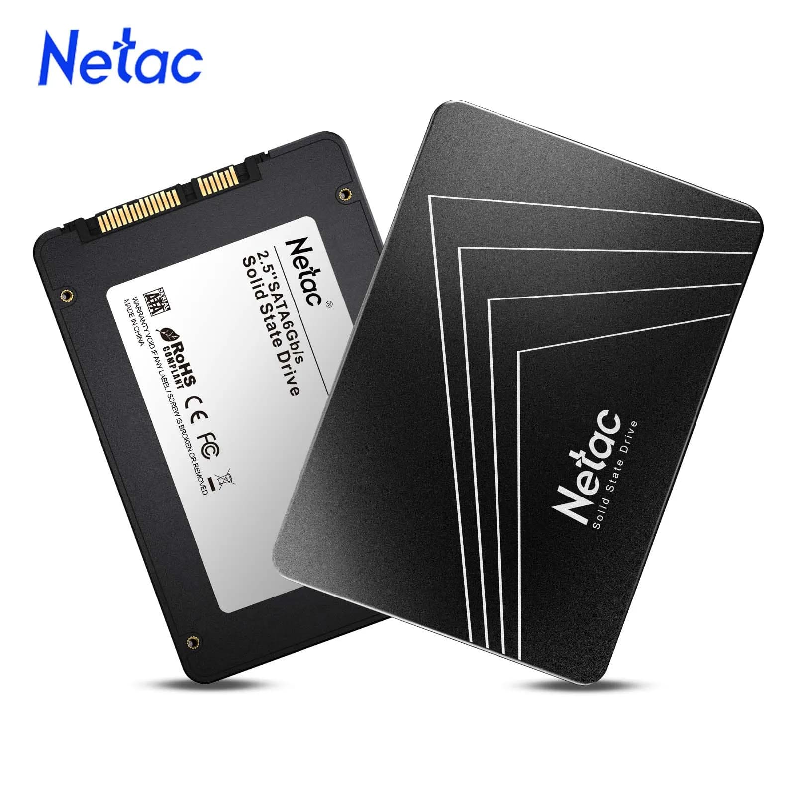 SSD Netac SATA III 2,5 polegadas Preto 512 GB