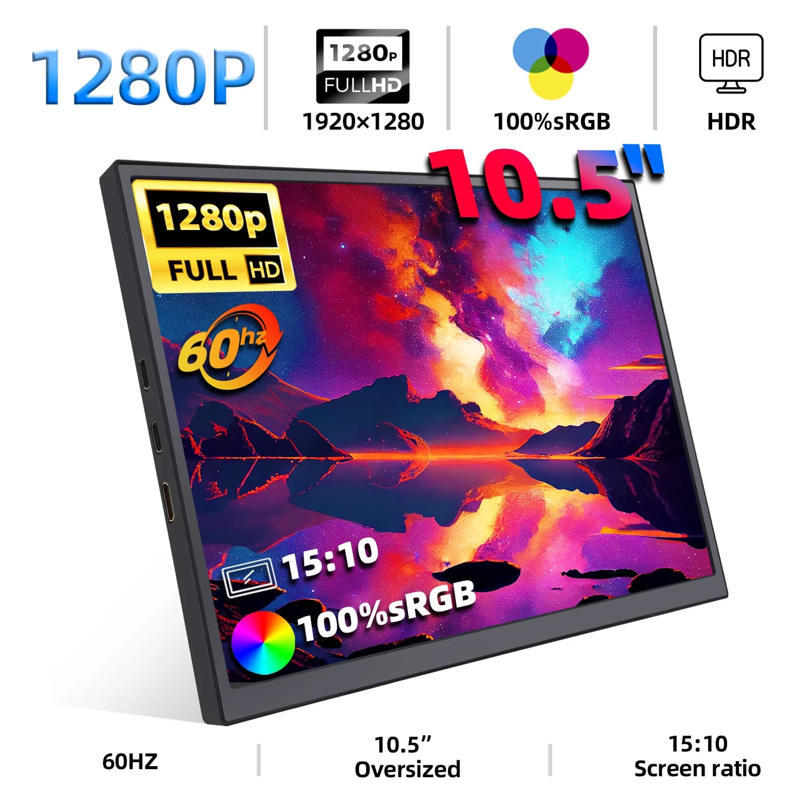 Monitor Portátil ZSUS PM10A