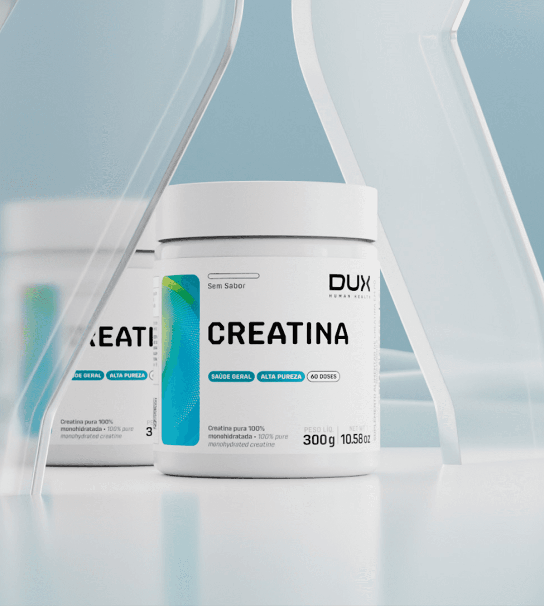 Creatina Monohidratada DUX Human Health Duo 2 x 300 g