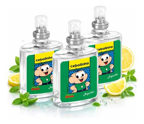 Kit 3 Colônias Desodorantes Jequiti Cebolinha Turma da Mônica 25 ml