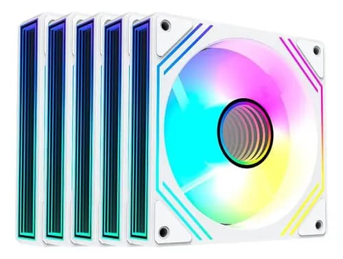 Fan Acegeek Neon 5x120mm Branco