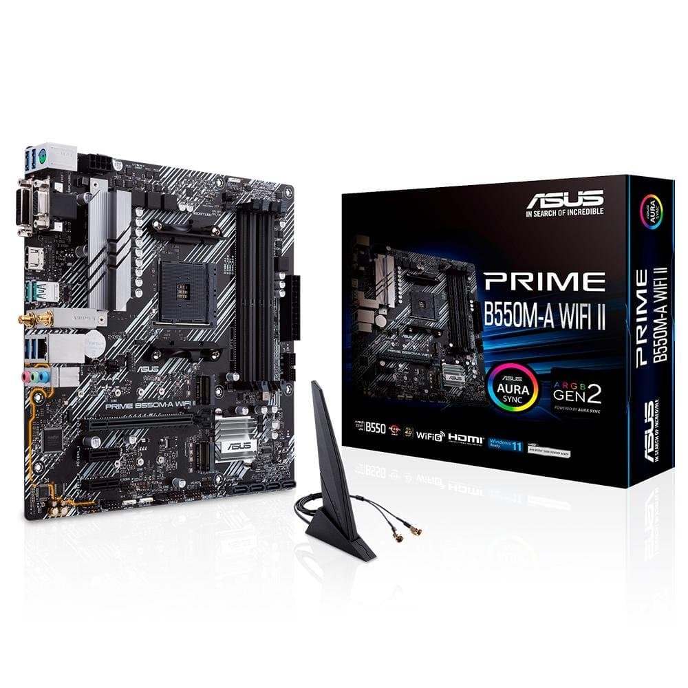 Placa Mãe Asus Prime B550M-A, Wi-Fi II