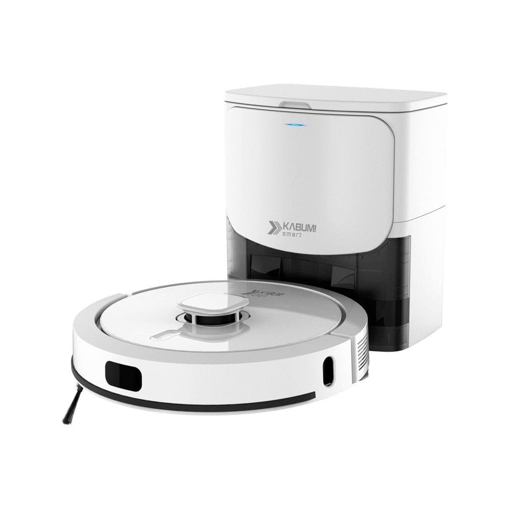Robô Aspirador e Passa Pano KABUM! smart 900 - 5 Modos de Limpeza, Base 2 em 1