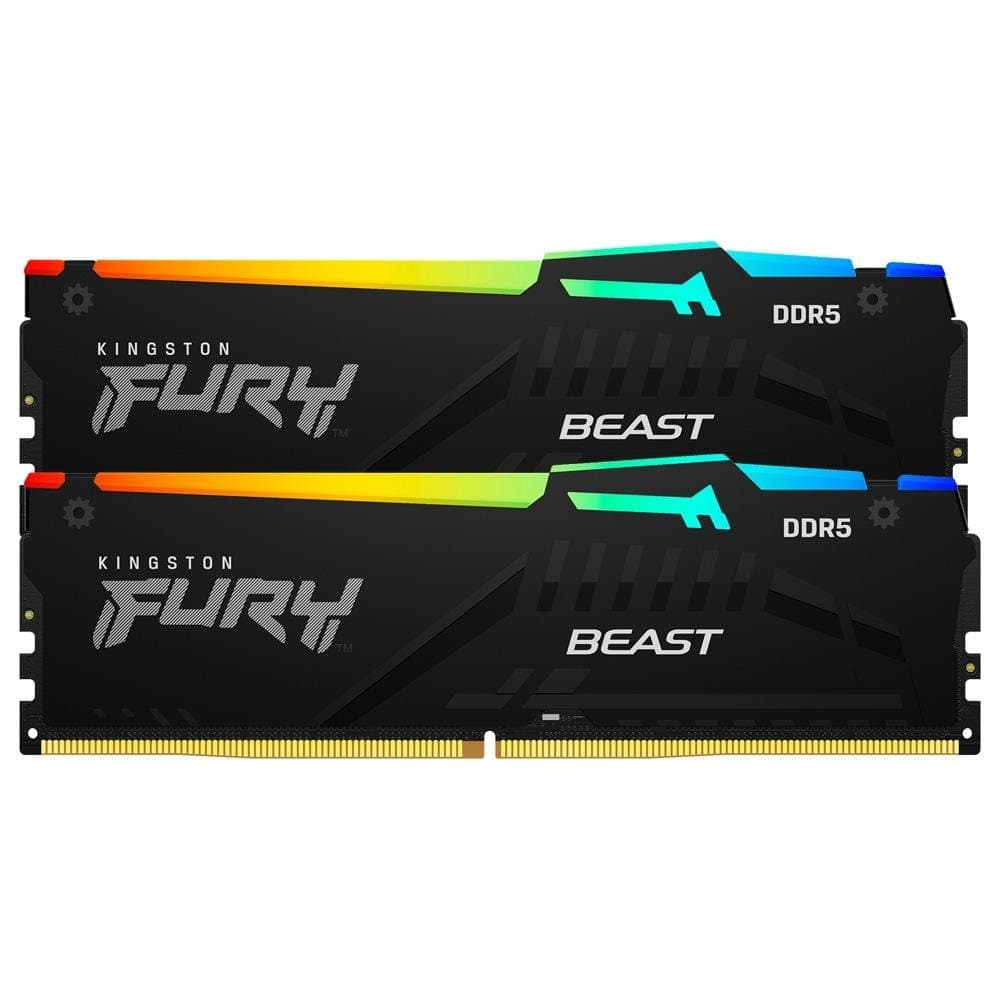 Memória RAM Kingston Fury Beast RGB 16 GB (2x8 GB) DDR5 5600 MHz CL40