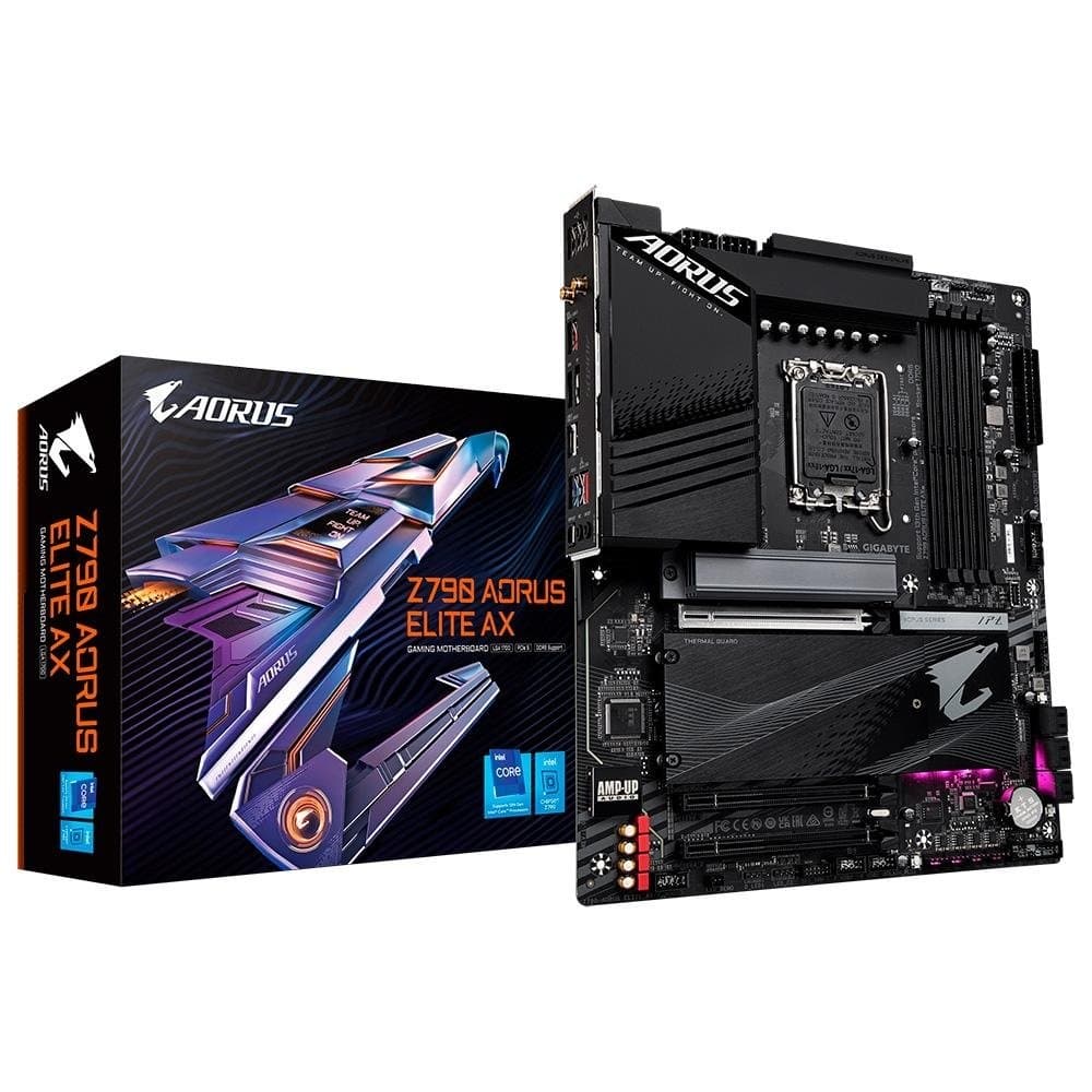 Placa-Mãe Gigabyte Z790 Aorus Elite AX, LGA 1700, ATX, DDR5, Wi-Fi, Preto