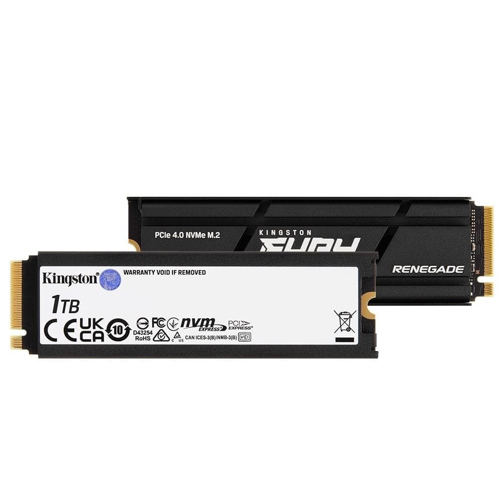 SSD Kingston Fury Renegade, 1TB, M.2 2280, PCIe 4.0 x4, NVMe, Leitura: 7300