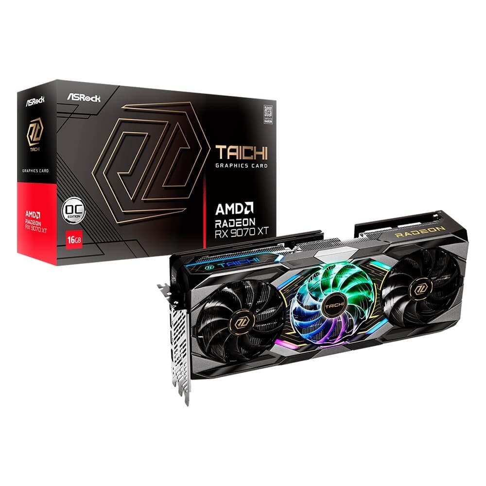Placa de Vídeo ASRock Taichi OC RX 9070 XT 16GB