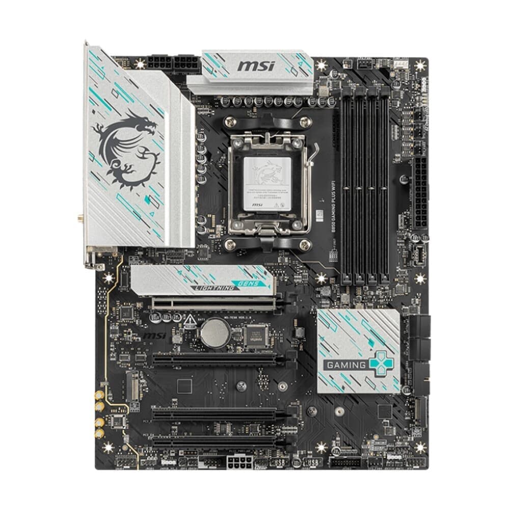 Placa Mãe MSI B850 GAMING PLUS WIFI, AMD, Socket AM5, ATX, DDR5 UDIMM, Wi-Fi 7
