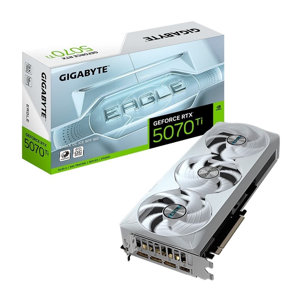 Placa de Vídeo Gigabyte Eagle OC ICE SFF RTX 5070 Ti 16GB