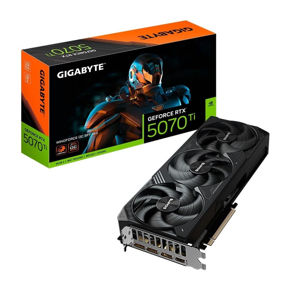 Placa de Vídeo Gigabyte RTX 5070 Ti WINDFORCE OC SFF 16G