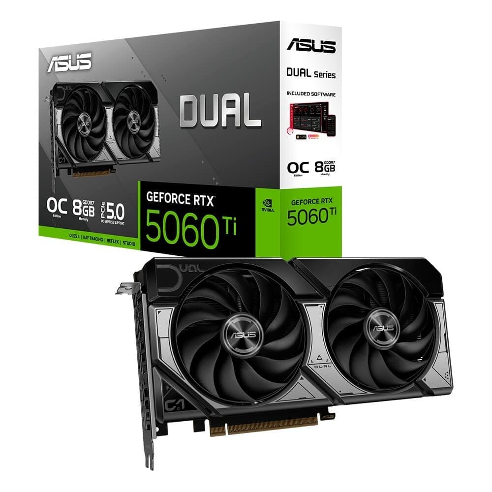 Placa de Vídeo ASUS Dual RTX 5060 Ti O8G