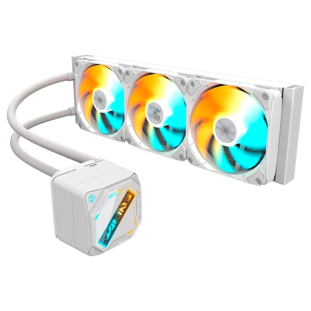Watercooler Gigabyte Gaming 360, RGB, 360mm, AMD e Intel, Branco - GP-GIGABYTE