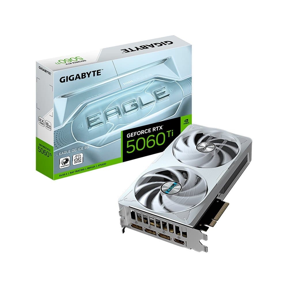 Placa de Vídeo Gigabyte Eagle OC ICE RTX 5060 Ti 8GB