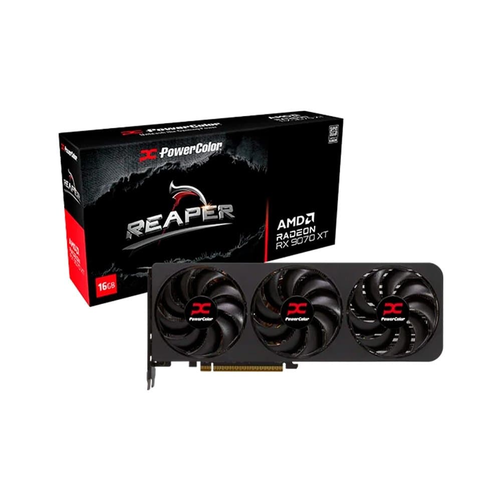 Placa de Vídeo PowerColor Reaper RX 9070 XT 16GB