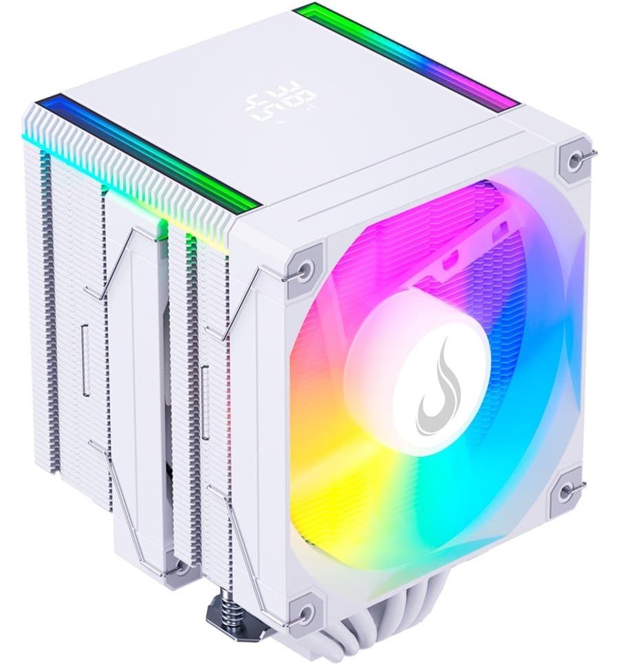 Air Cooler Gamer Rise Mode Temp 6 Pro White, ARGB, AMD e Intel, 120mm, Branco