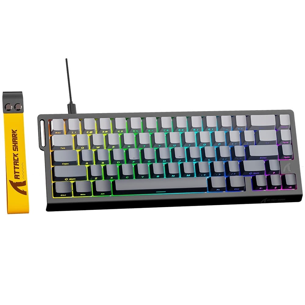 Teclado Magnético Gamer Attack Shark X68 HE, Rapid Trigger, 8000Hz, 0.005mm