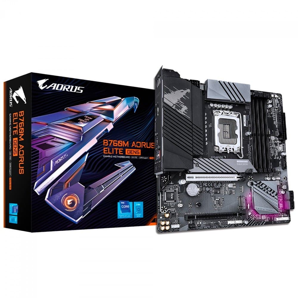 Placa Mãe Gigabyte B760M AORUS Elite Gen5