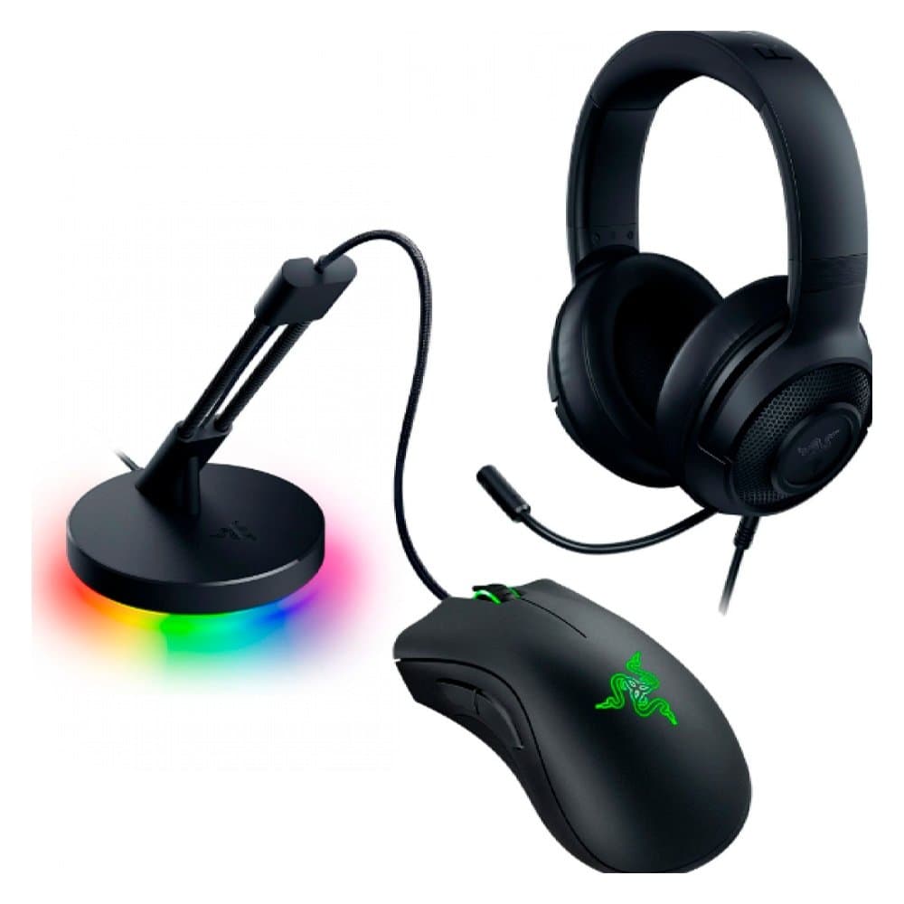Kit Gamer Razer Game on Mouse Deathadder Essential, 6400 DPI + Headset Kraken X