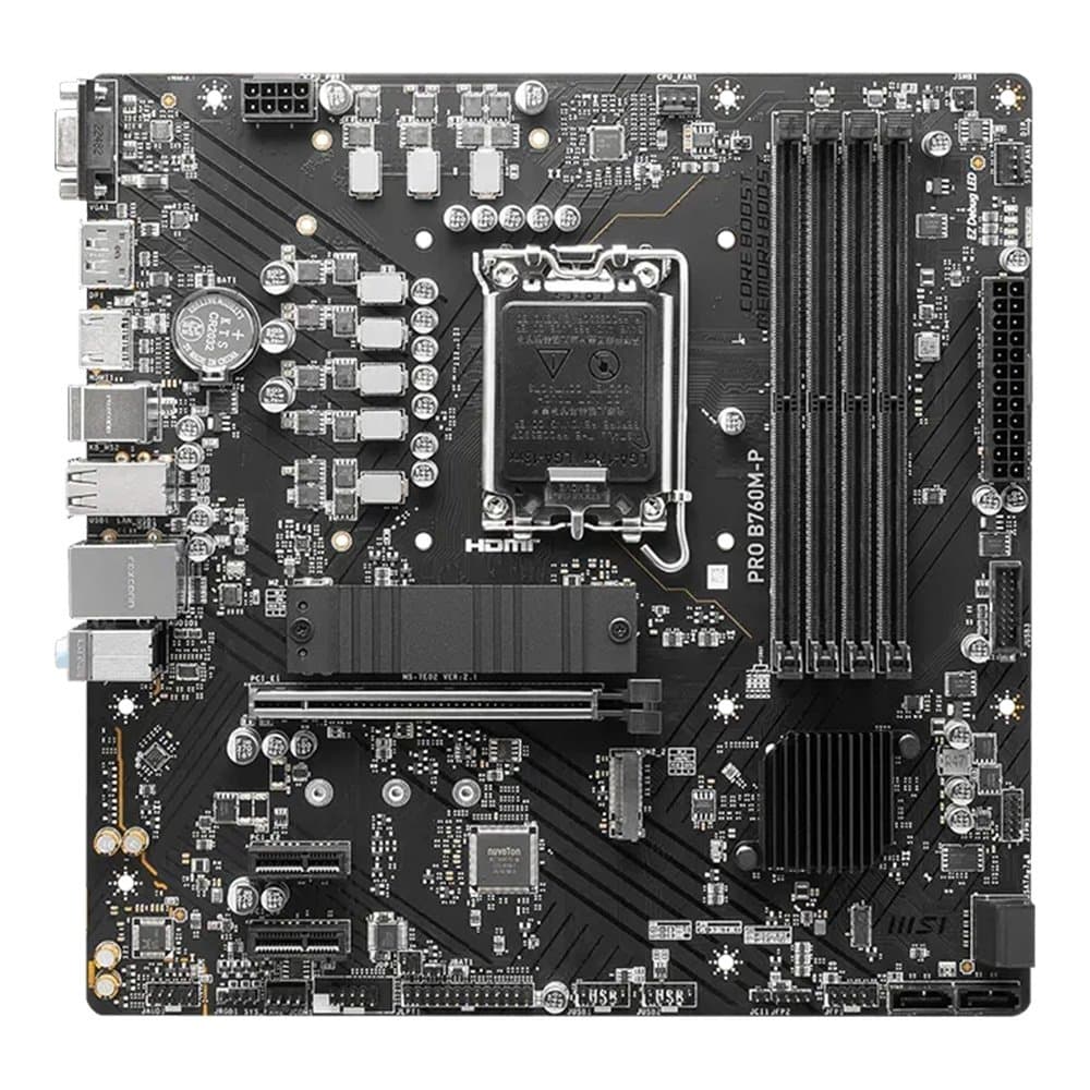 Placa-Mãe MSI PRO B760M-P, Intel, LGA 1700, Micro-ATX, DDR5