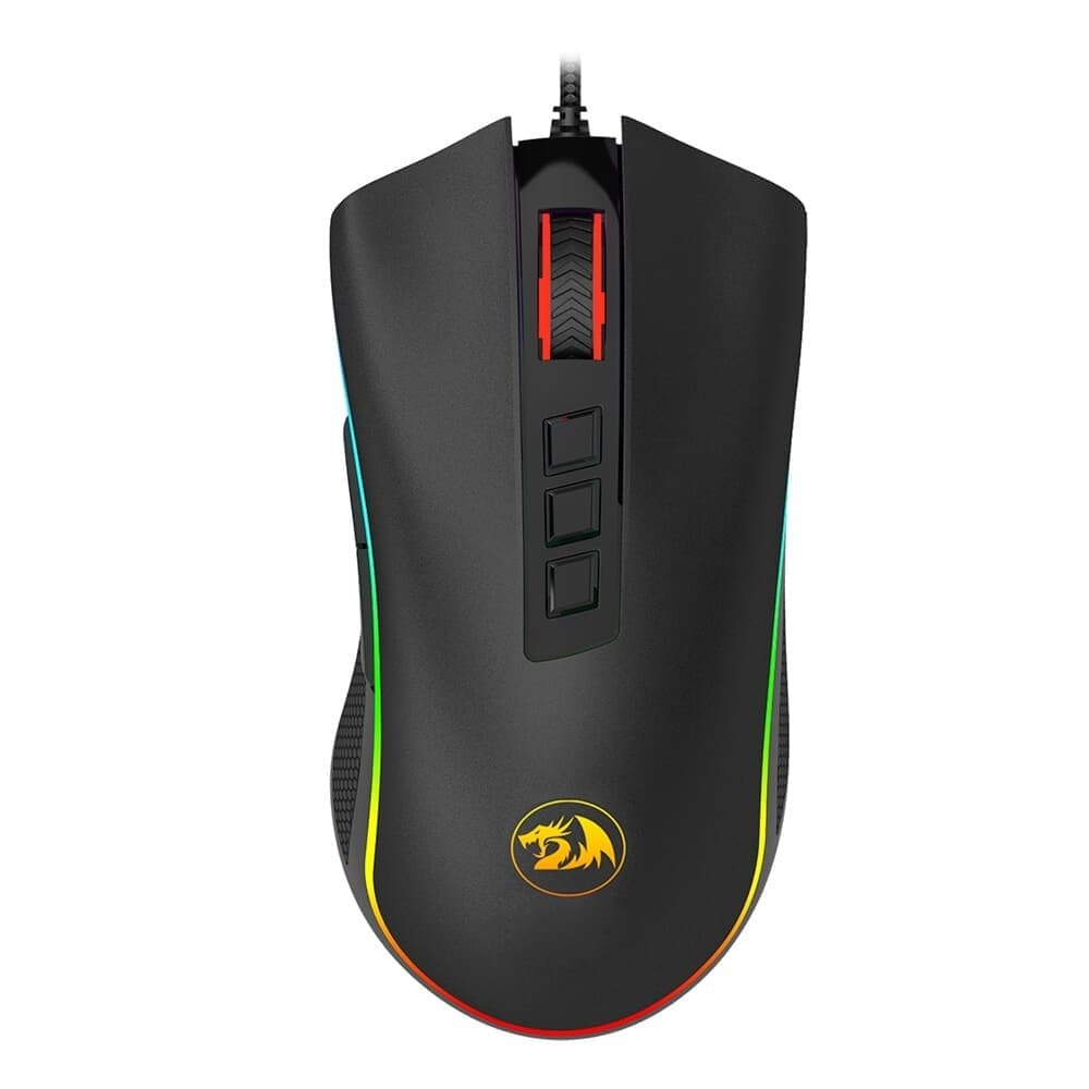Mouse Gamer Redragon Cobra, Chroma RGB, 12400 DPI, 8 Botões, Preto - M711