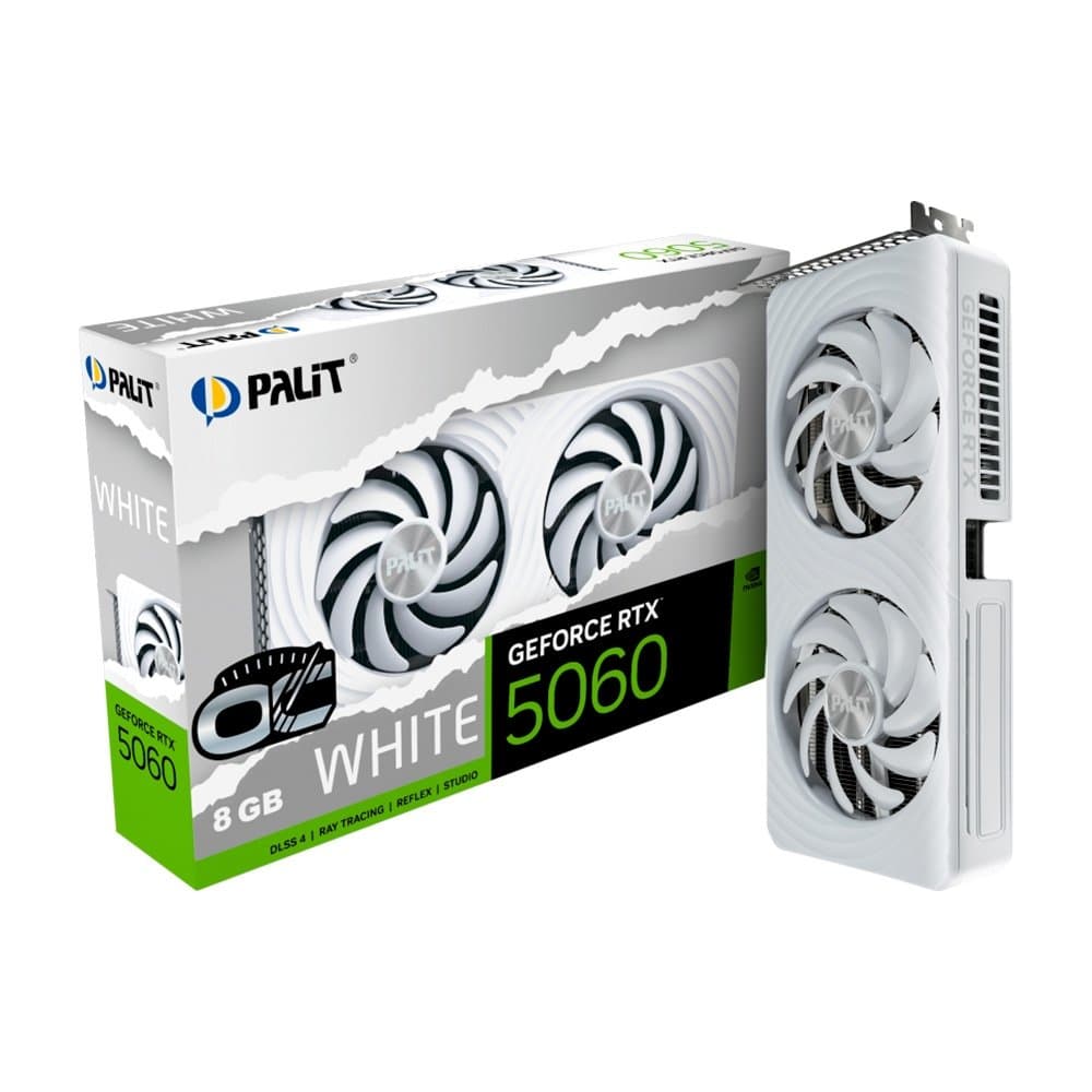 Placa de Vídeo Palit RTX 5060 White OC 8GB