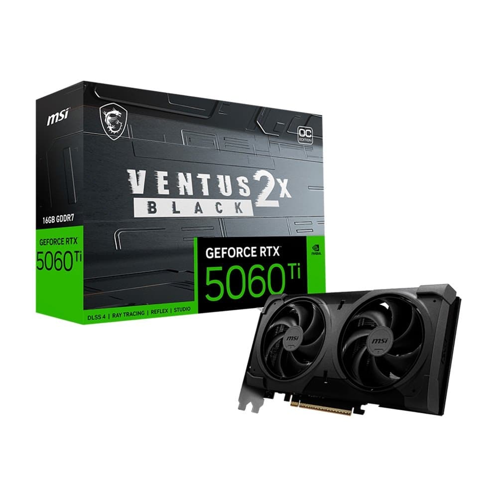 Placa de Vídeo MSI Ventus 2X OC Plus RTX 5060 Ti 16GB