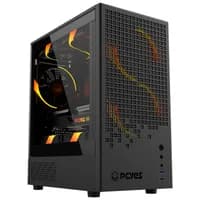 Gabinete Gamer PCyes Ozara Black Vulcan, Vidro Temperado, M-Atx, Preto