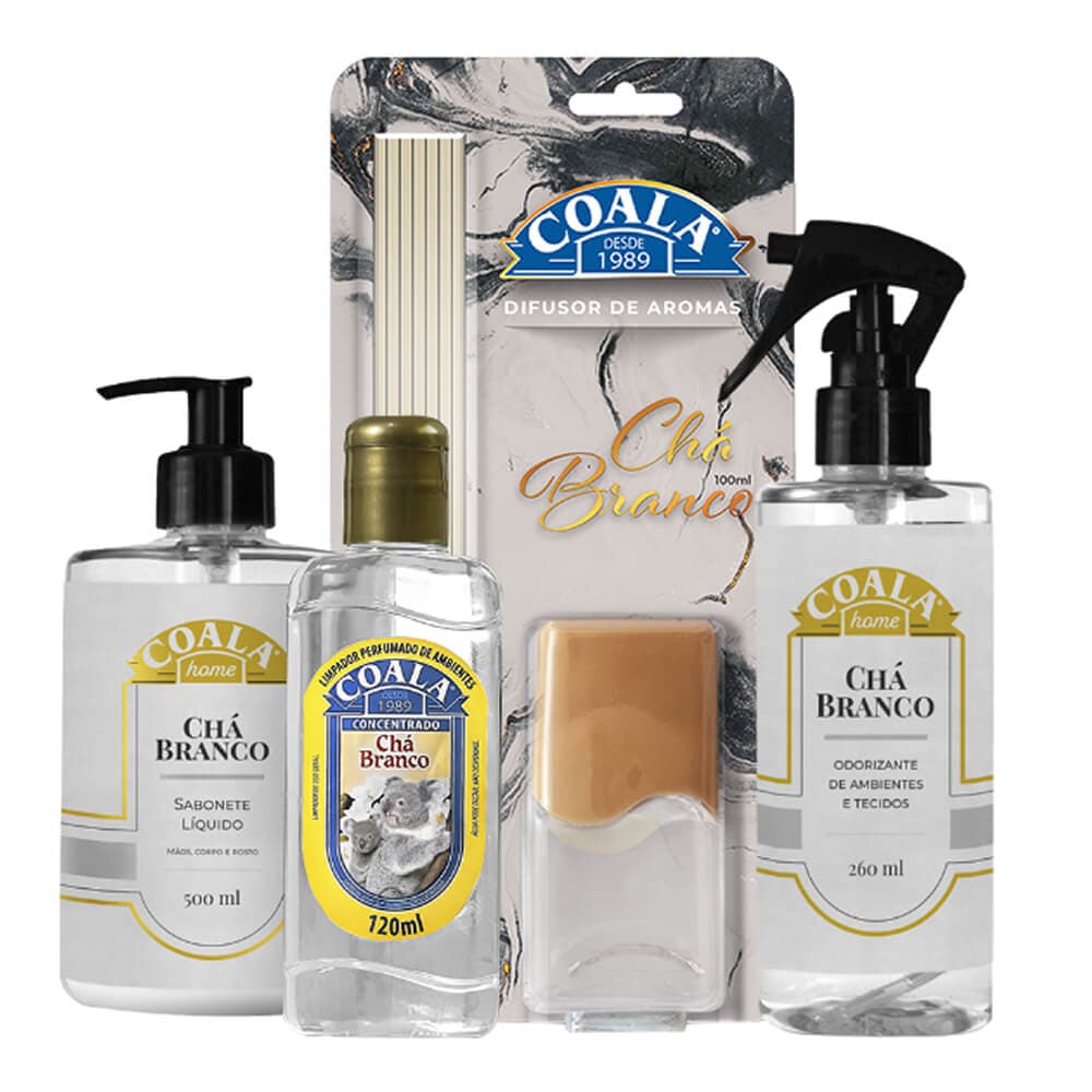 Kit Coala Home Chá Branco - 4 Itens