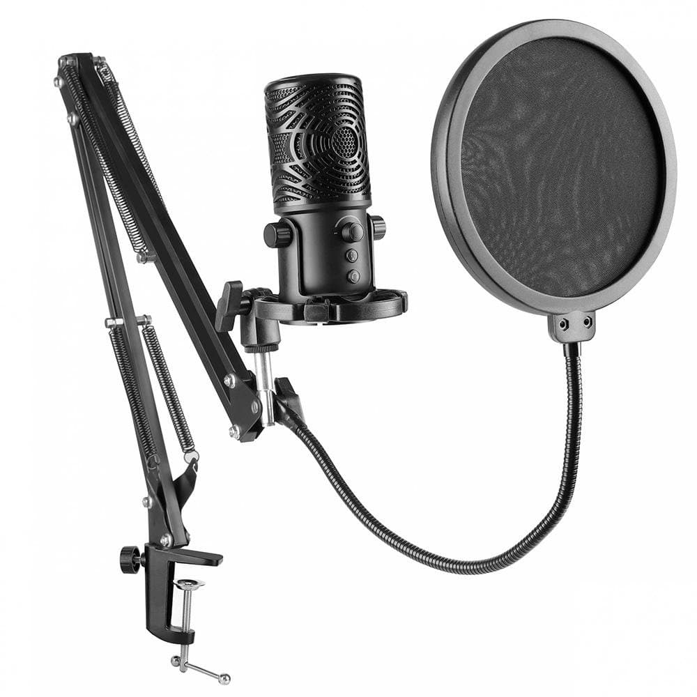Microfone OneOdio FM1-T Preto com Braço Articulado