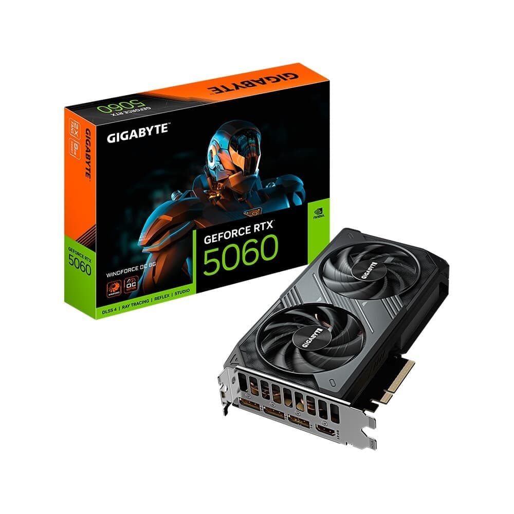 Placa de Vídeo Gigabyte RTX 5060 Windforce OC 8GB