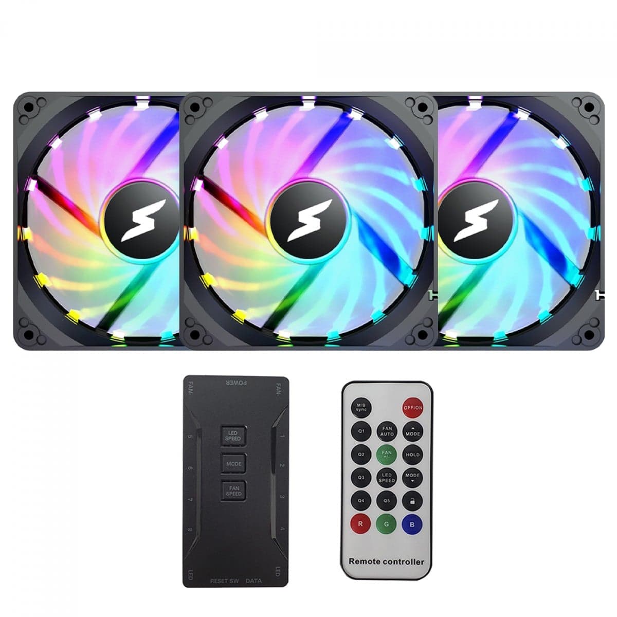 Fan SuperFrame Still SF-02 - Kit 3x 120 mm Preto