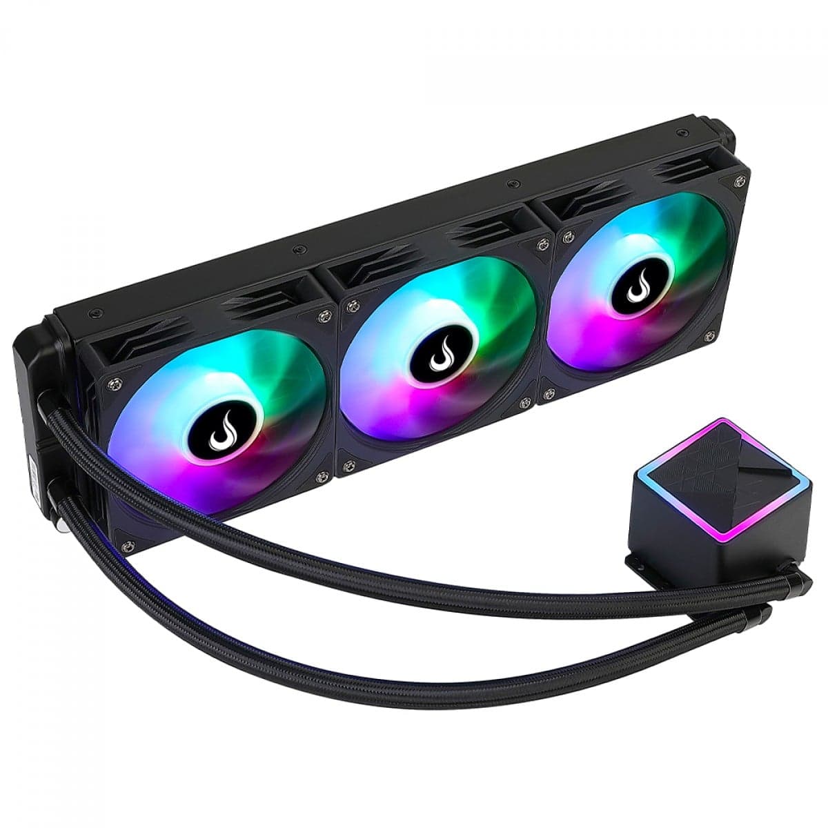 Water Cooler Rise Mode Black Rainbow 360mm Preto