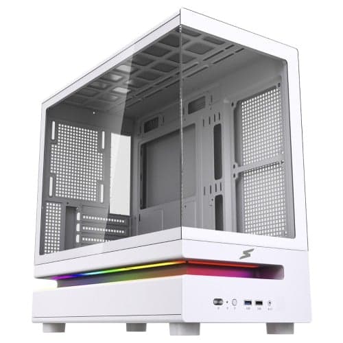 Gabinete Gamer SuperFrame Flow 500, RGB, Mid Tower, Vidro Temperado, M-ATX