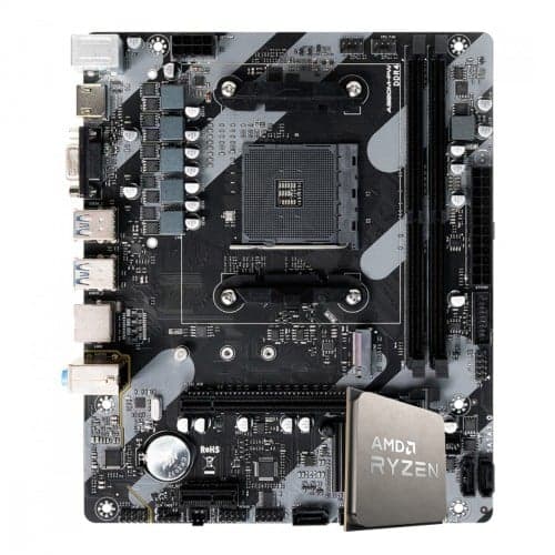 Kit Upgrade AMD Ryzen 5 3400G + Placa Mãe Chipset A320
