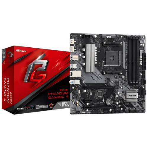 Placa Mãe ASRock B550M Phantom Gaming 4