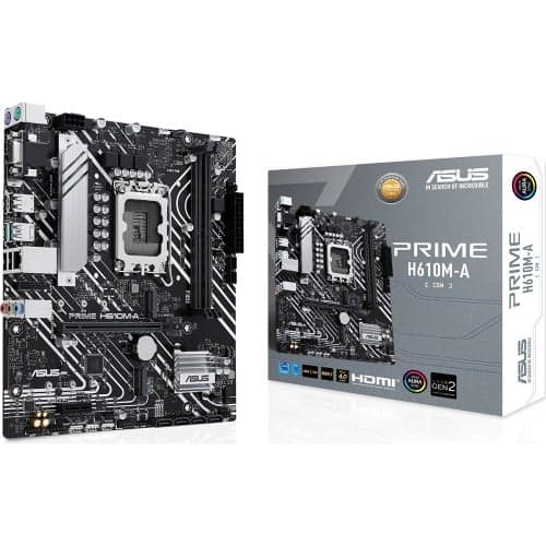 Placa Mae Asus Prime H610M A Chipset H610 Intel Lga 1700 Matx Ddr5 90Mb1G20