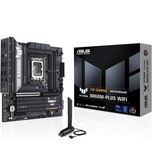 Placa Mãe Asus TUF Gaming B860M-PLUS WiFi, Chipset B860, Intel LGA 1851, mATX