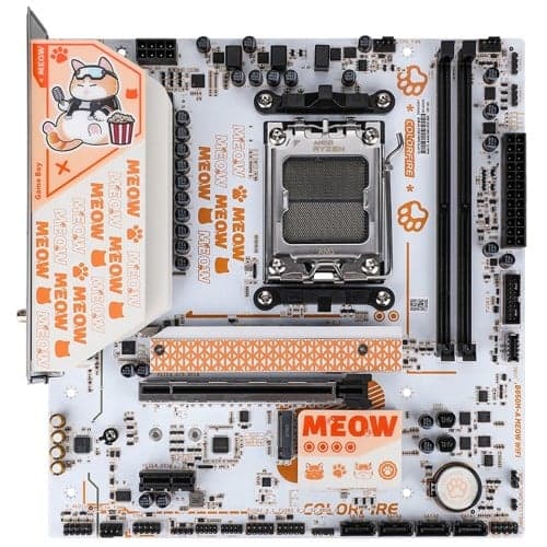 Placa Mãe Colorful COLORFIRE B850M-A MEOW WIFI Orange