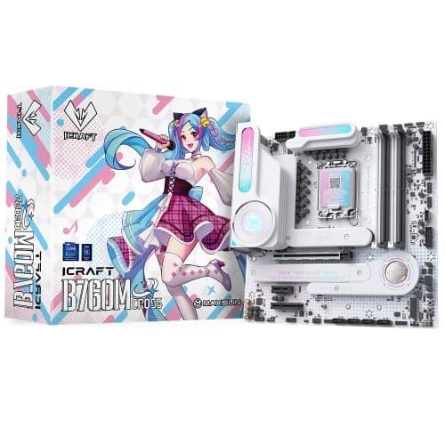 Placa Mãe Maxsun iCraft B760M Cross, Chipset B760, Intel LGA 1700, mATX, DDR5