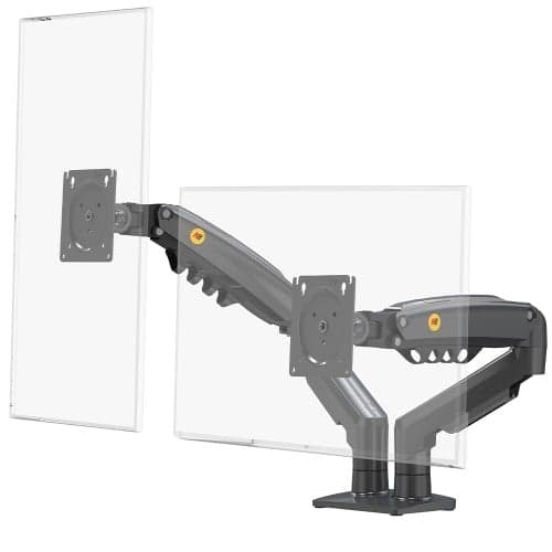 Braço Articulado Duplo para Monitor North Bayou F160 Preto