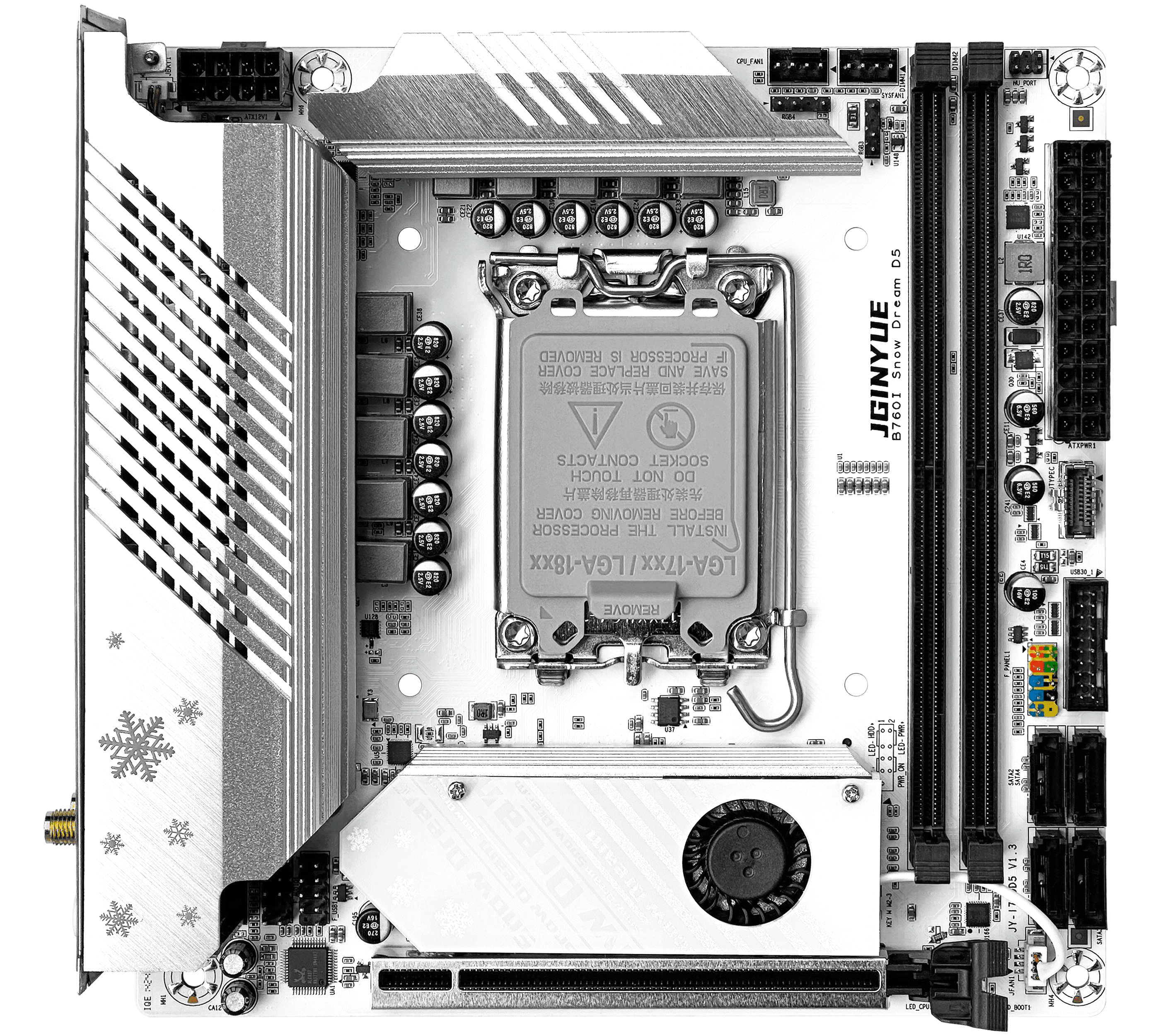 Placa Mãe JGINYUE B760I Snow Dream D5