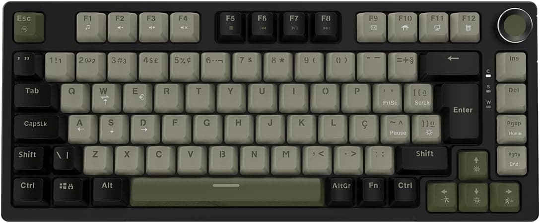Teclado Mecânico PCYES Arkeum Cammo Edition 75% ABNT2