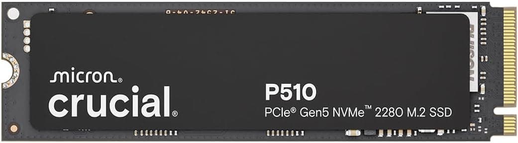 Crucial SSD NVMe P510 2TB Gen5, até 10.000 MB/s, PCIe 5.0