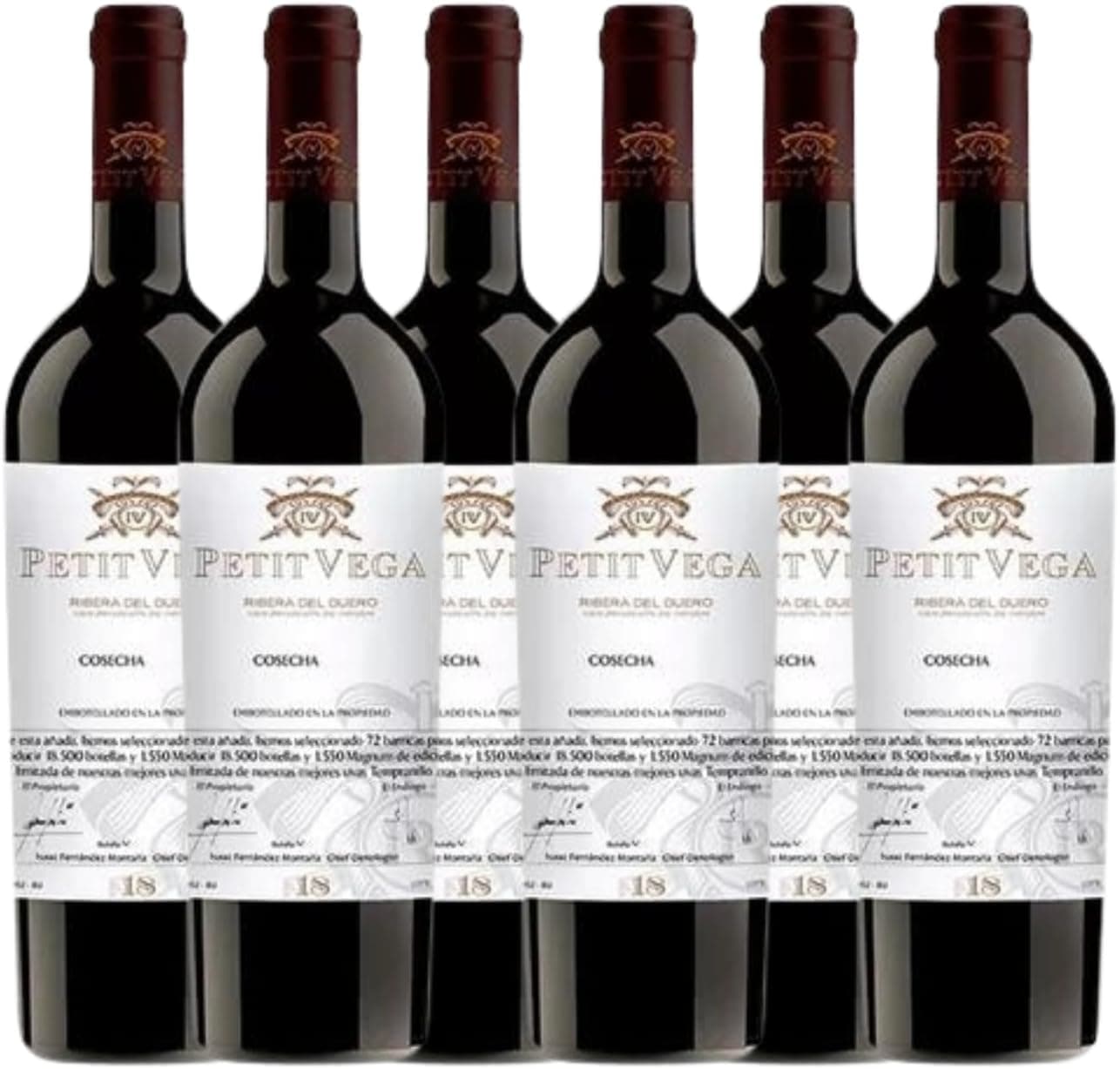Vinho Tinto Premium Fincas Petit Vega 18 Meses 750 ml - Caixa com 6 garrafas