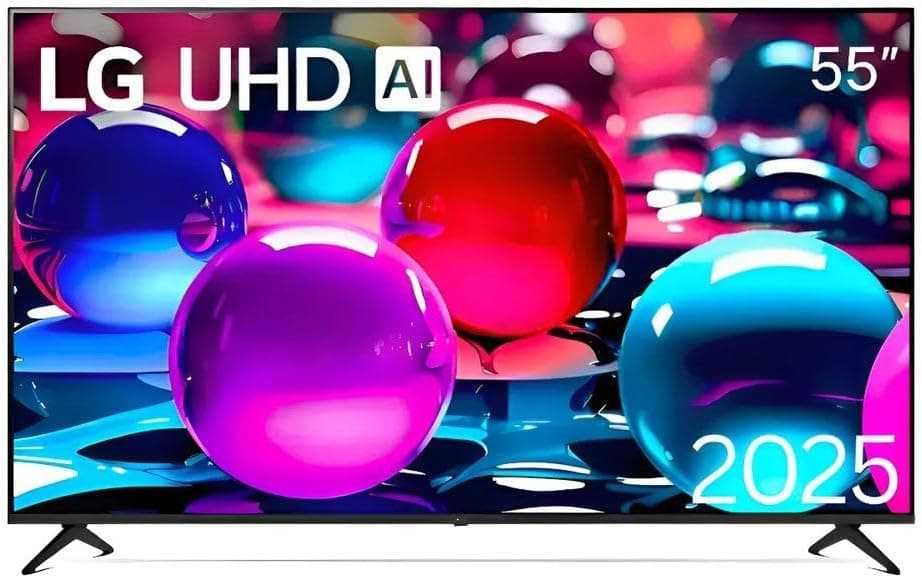 Smart TV LG UHD AI UA75 55 polegadas HDR10 Pro Processador α7 Ger 8 webOS 25