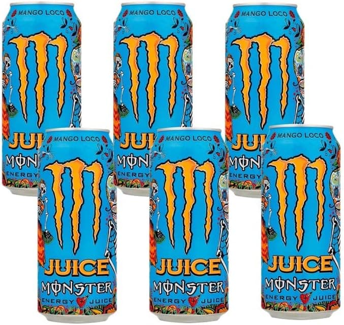 Energético Monster Energy Juice Mango Loco 473 mL, 6 latas